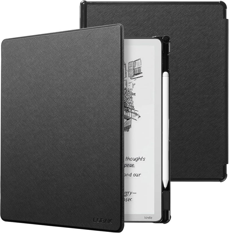 CoBak Case for 11" Kindle Scribe 3rd Generation 2025, Kindle Scribe Colorsoft with Two Viewing Angles - All New PU Leather Cover with Auto Sleep Wake, Pen Holder for Scribe 11" 2025 Released - Image 1